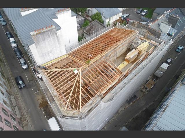 Réfection à neuf d'un grand immeuble dans le centre de brest